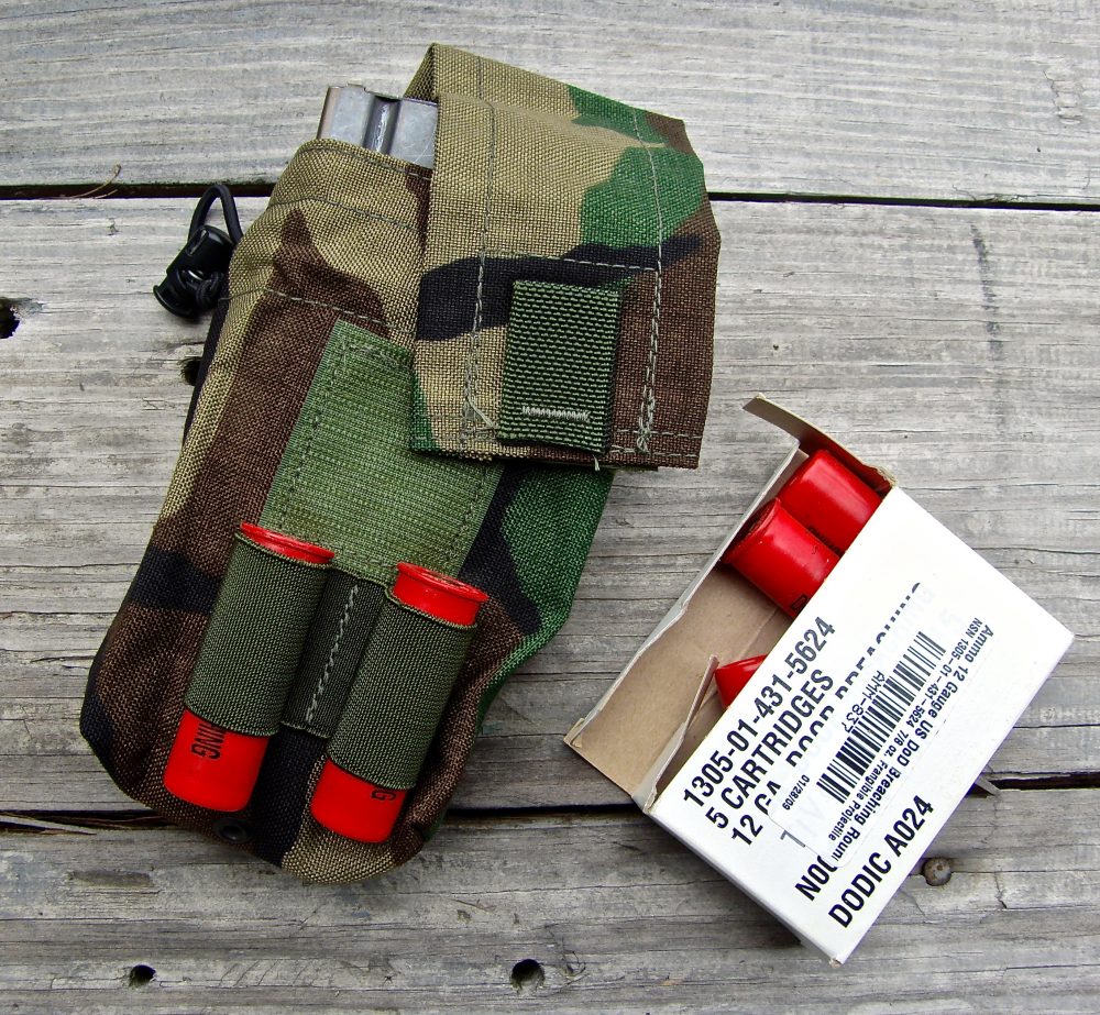 US WW2 Canvas Shotgun Shell Ammunition Pouch marked JT&L® 1943-LT OD