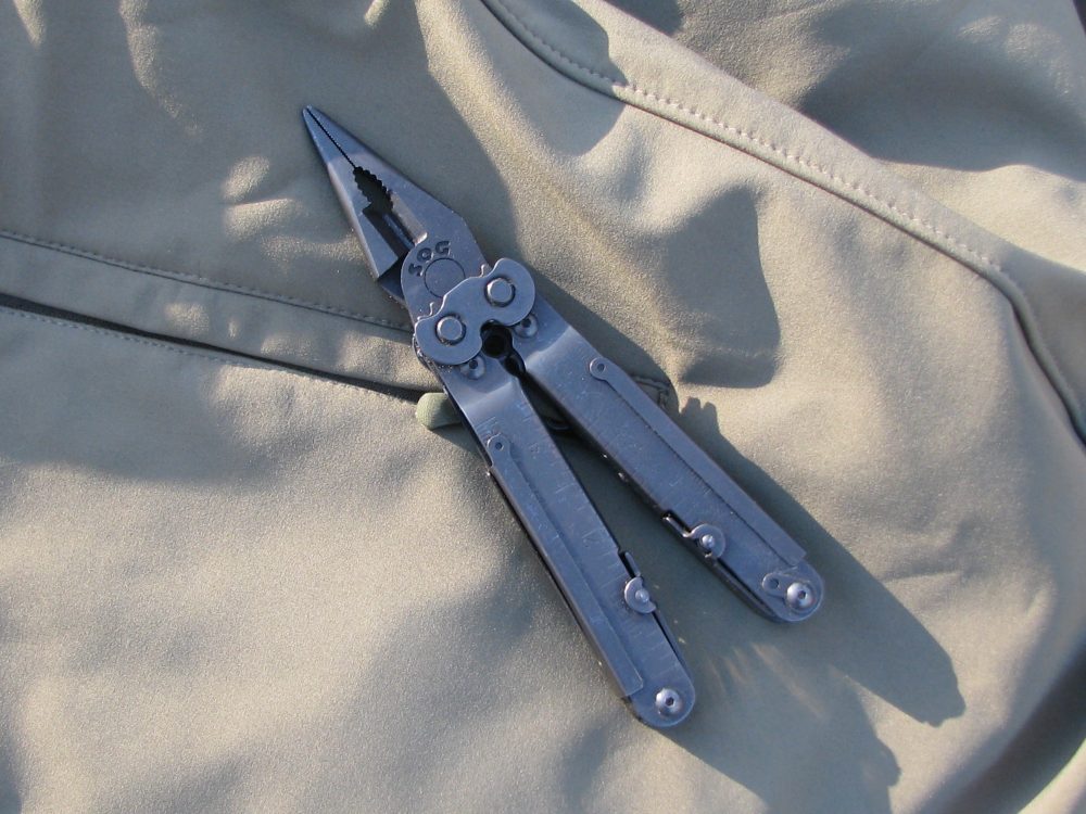 This SOG multi-tool was used to repair a rifle stock.