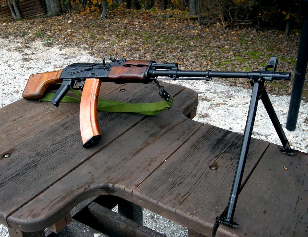 Details about   RPK 74 Russian light machinegun with orange barrel marking 