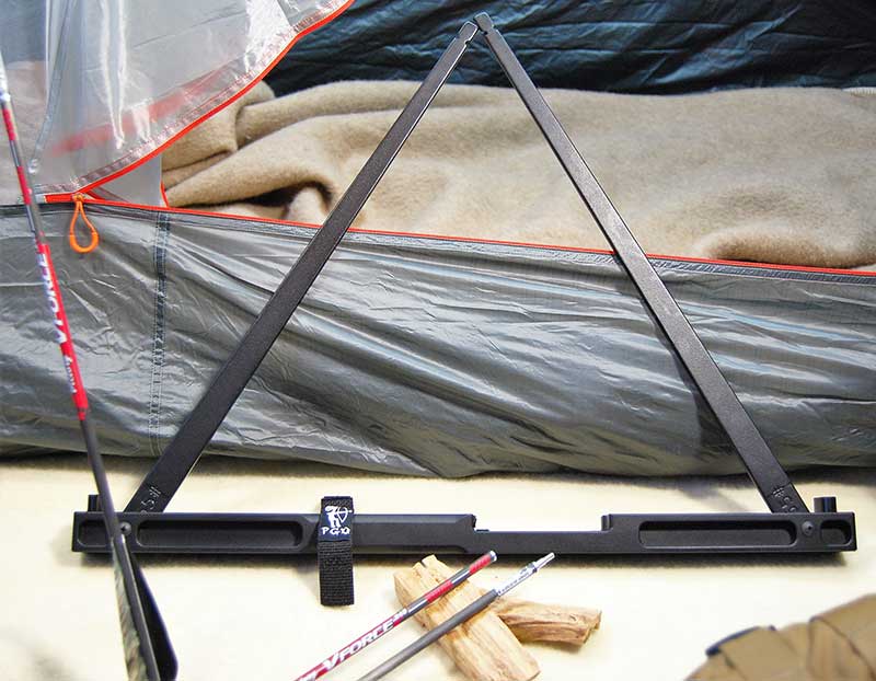 Each limb folds comfortably into the riser for storage. This can save a lot of space in a campsite, as the bow can be kept inside a tent.