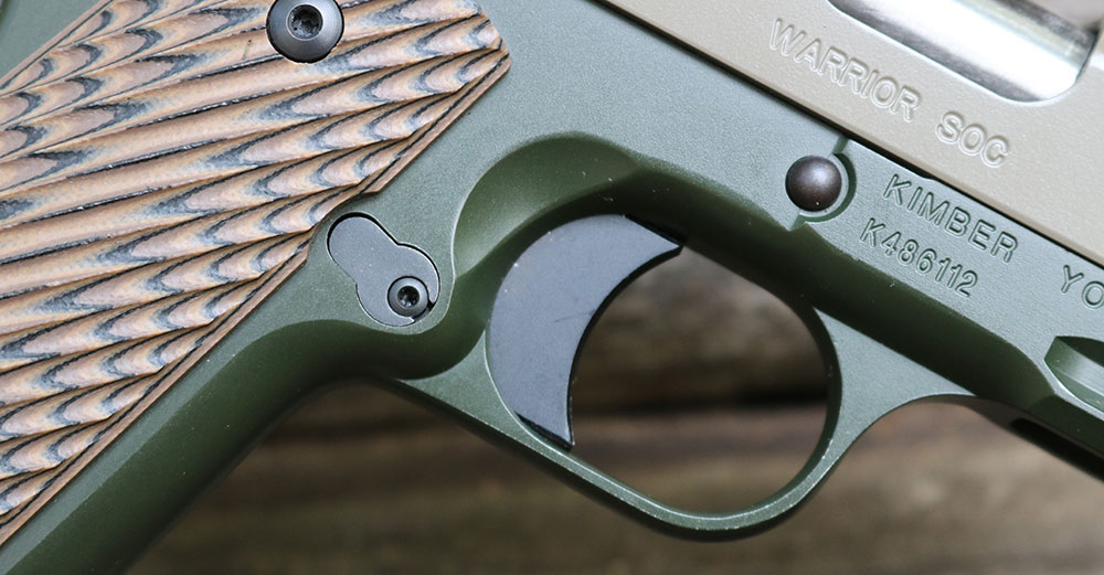 Extended trigger of Kimber Warrior SOC TFS fit author perfectly.