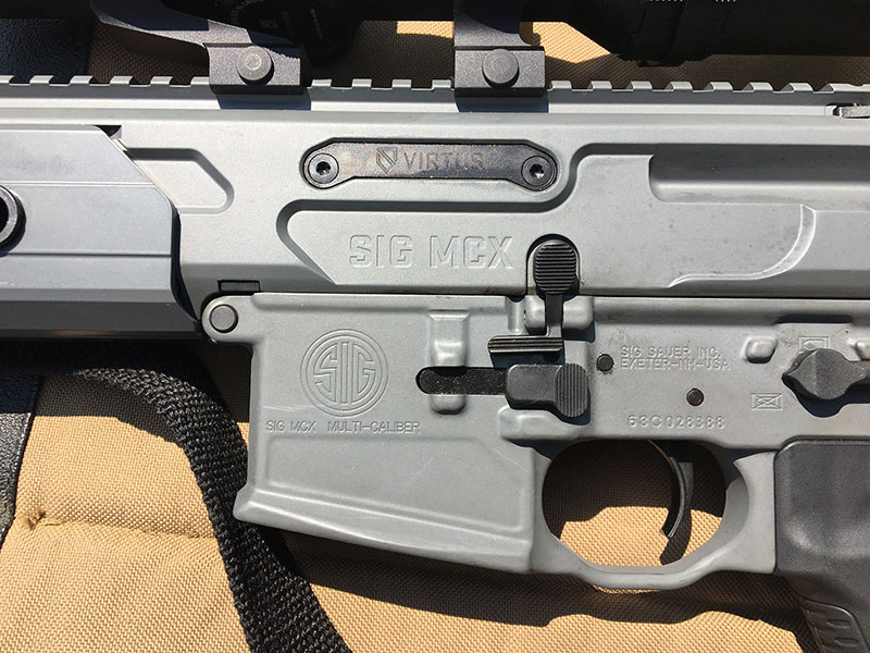 SIG Sauer MCX Virtus is both modular and ambidextrous.