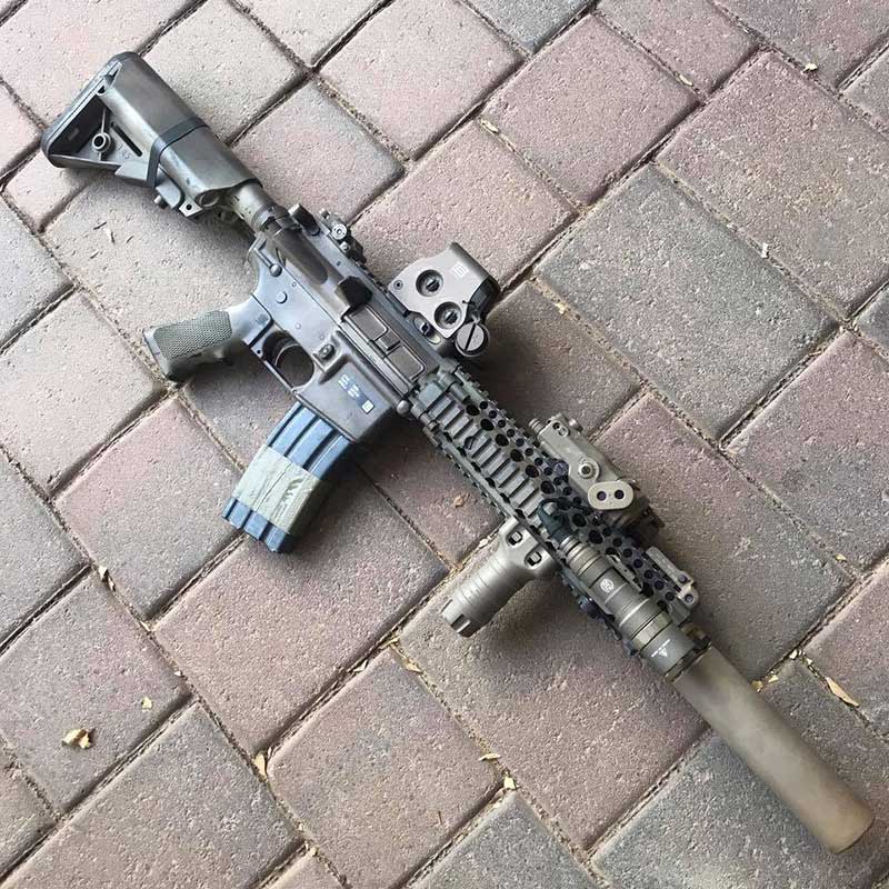 … short-barreled rifle made out to match current-issue MK18.