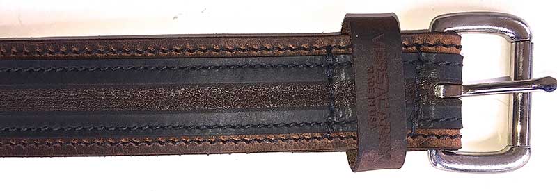 Versacarry Underground Series belt has distinctive striped pattern.