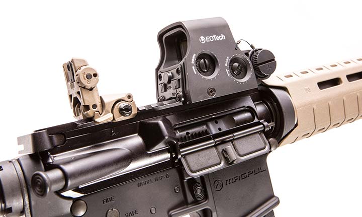 With no covers to remove on controls, EOTech sights are easy to zero.