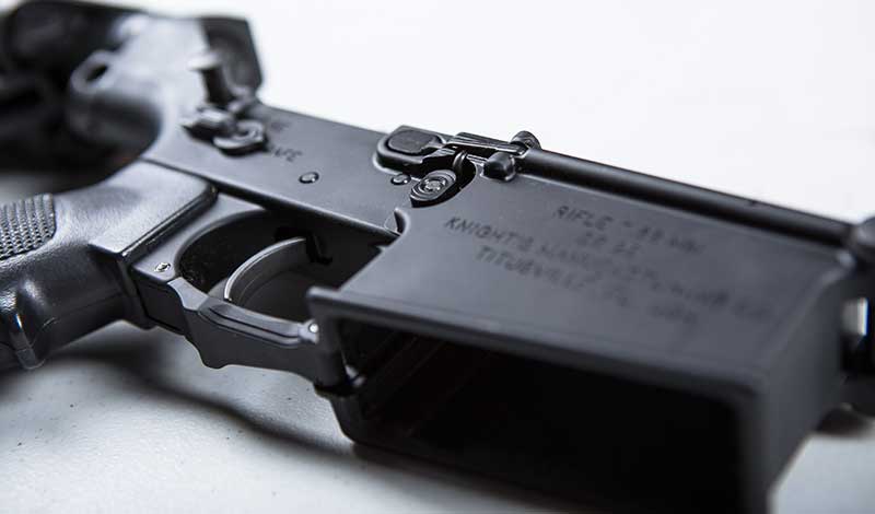 Knight’s SR-25 E2 ACC is fully ambidextrous, including safety, magazine release, and bolt release.