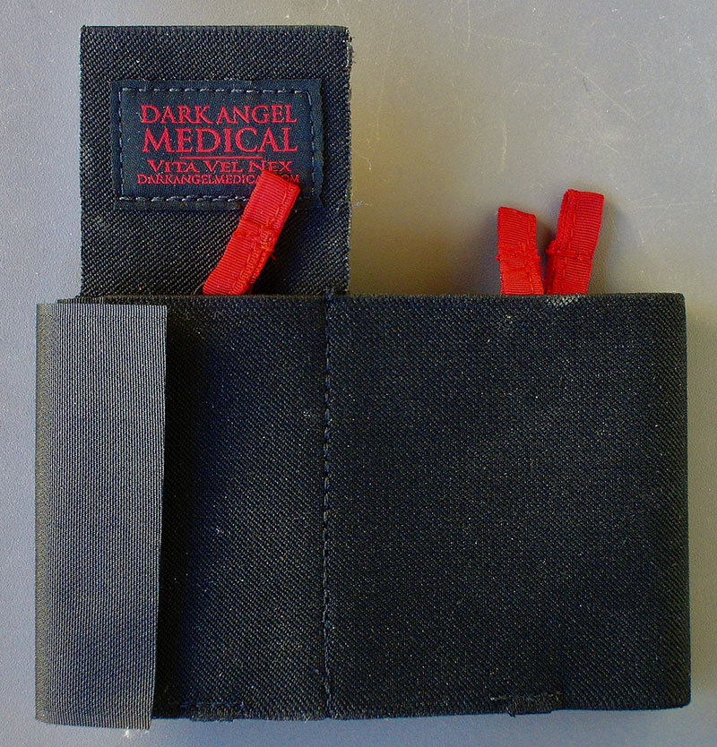 Ankle Trauma Kit includes elastic nylon ankle rig/wrap with hook-and-loop closure to fit wide range of ankle sizes. It is also available separately without medical components.