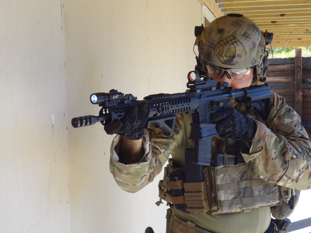 Because of the toggle style activation method, pistol lights such as this SureFire X200