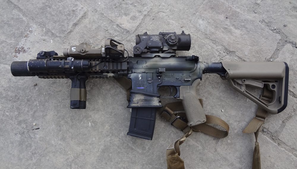 MK18 fully rigged ready for tactical work