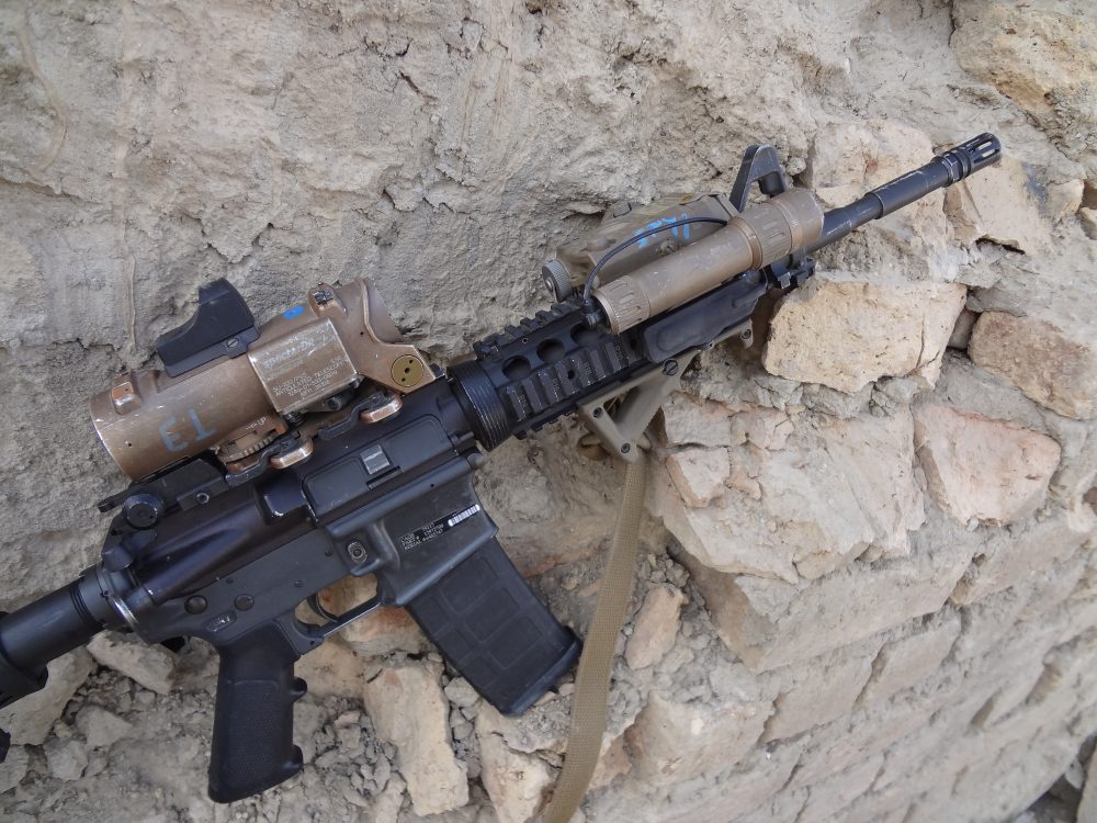 Typical set up you see being used by today’s troops overseas