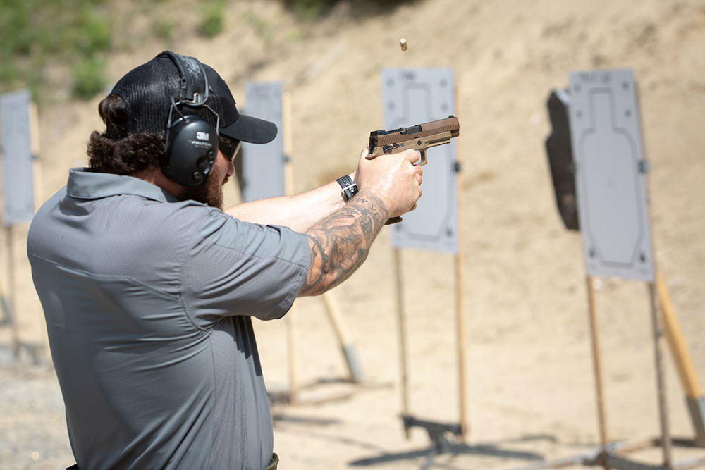 SIG Academy instructor puts P320-M17 through its paces.