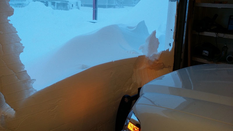 You might need to shovel a little snow to get the patrol truck out for the call.