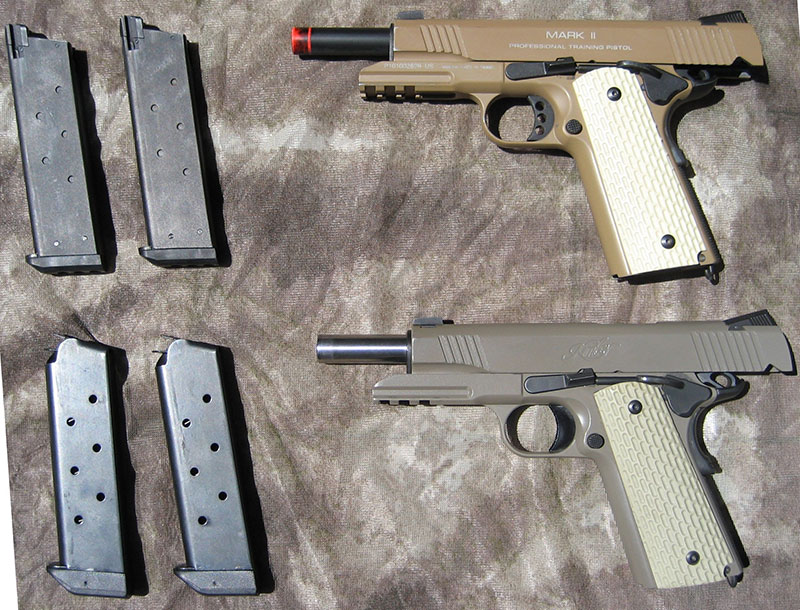 Airsoft replicas make good training tools due to their detail and authenticity.
