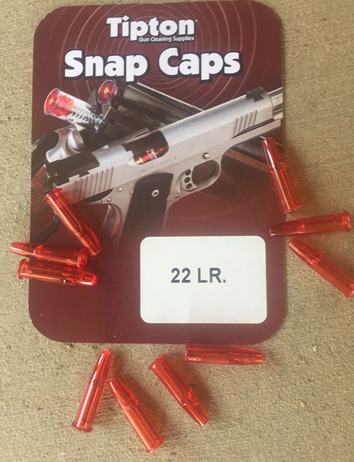 Snap caps are highly recommended for dry fire with rimfire firearms.