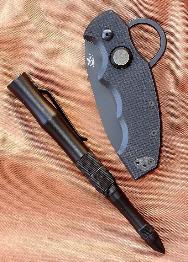 Colonel Folder currently comes with Colonel Blades PointAcross Tactical Pen, also available separately from Colonel Blades.