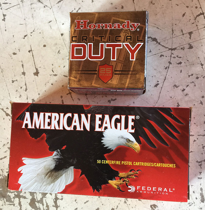 MC1 handled Hornady 135-grain and American Eagle 115-grain FMJ loads with equal aplomb.