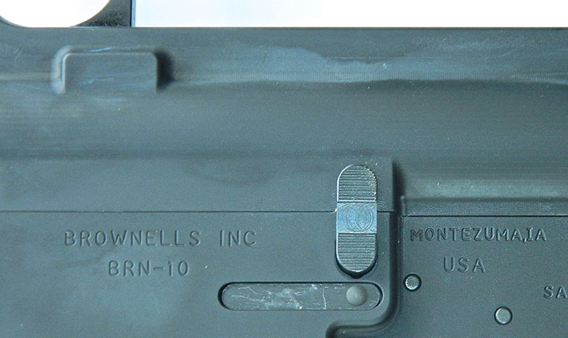 Comprised of a one-piece double paddle, bolt hold open/release is different than that seen on current rifles and carbines.