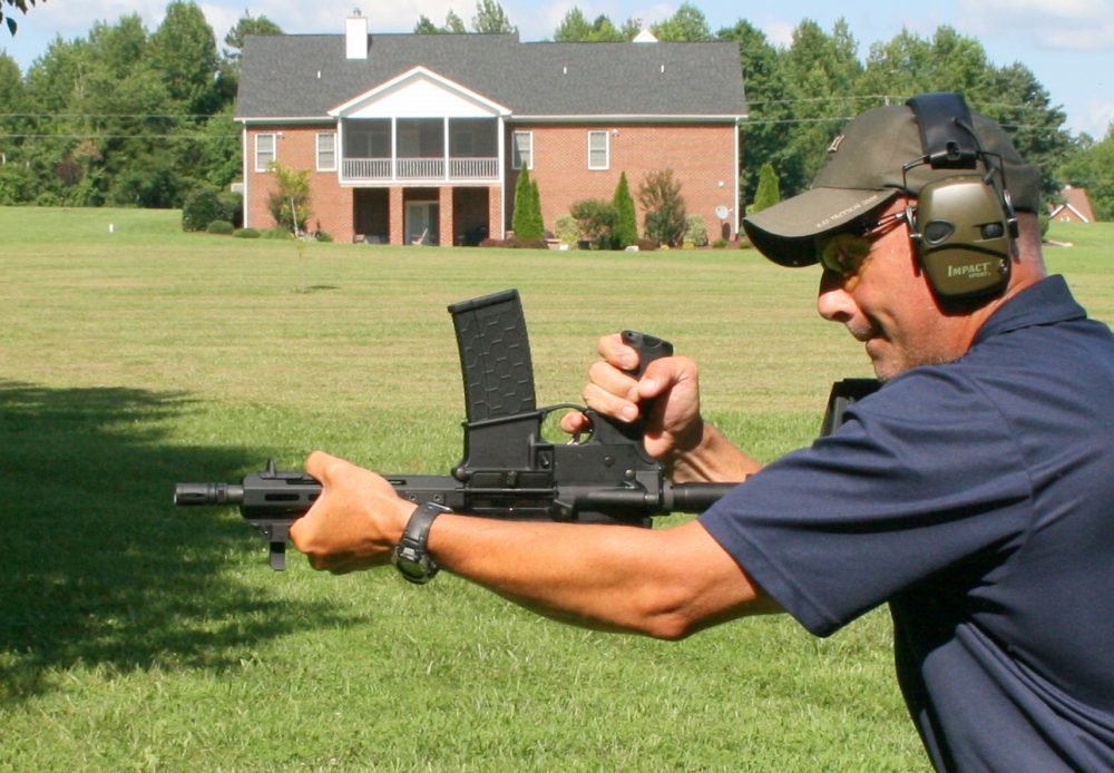 Trice fires SAINT inverted. Although it did not like some ammo, pistol did not choke.