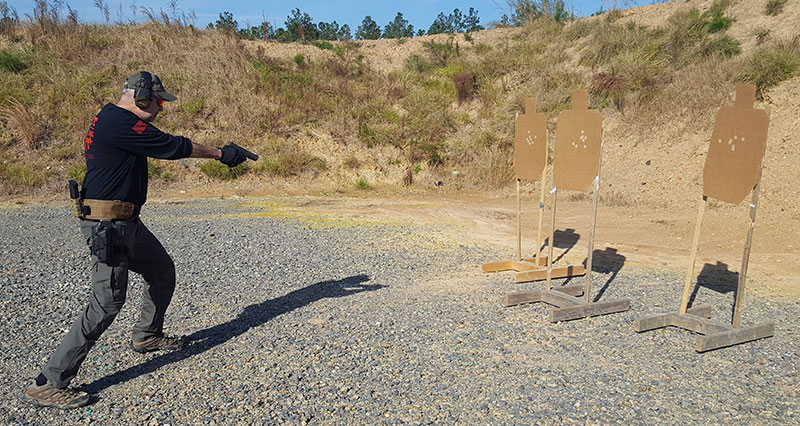 Whether it’s one or a dozen threats, practice re-indexing all threats with the muzzle.