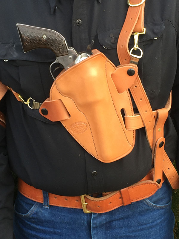 Simply Rugged Holsters Chesty Puller Suspension System is a great way to carry a pistol while hunting or riding an off-road vehicle or horse.