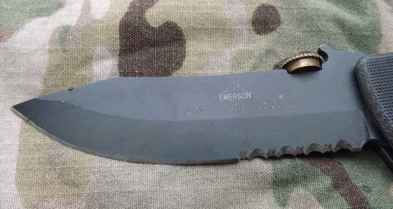 Serrations are a major plus for any knife, and quickly slice through seatbelts and clothing. It is a myth that serrations get stuck in clothing.
