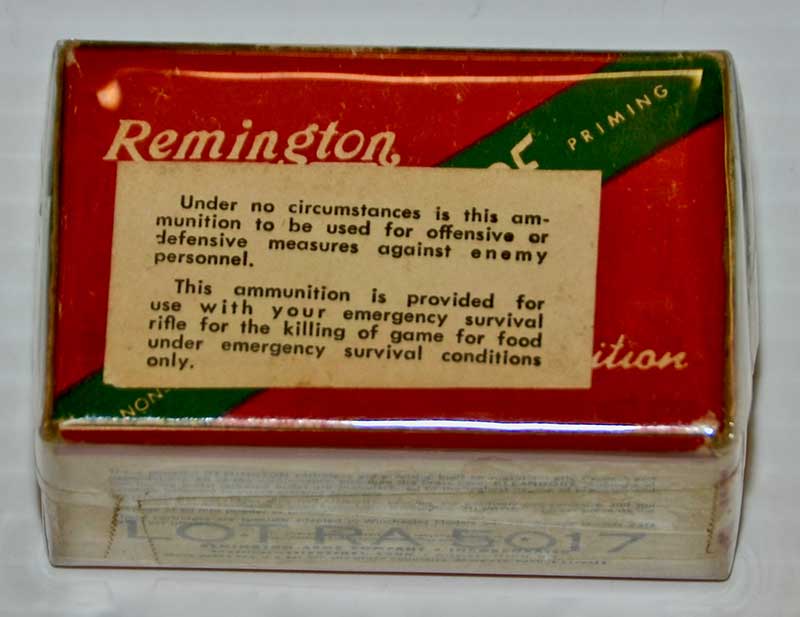 Ammunition for the M4, with the warning that it was not to be used to shoot enemy troops! Photo: Jeff Moeller & Mike Spradlin