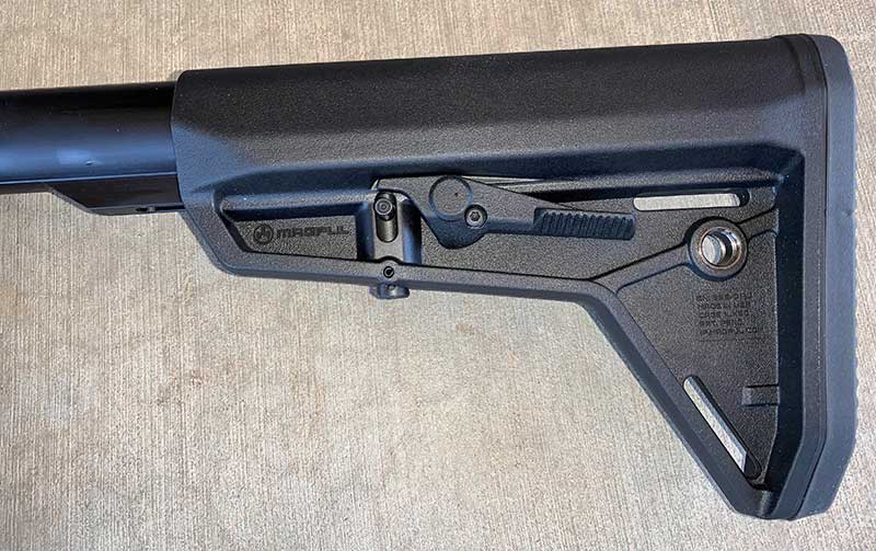 Stock is six-position Magpul MOE.