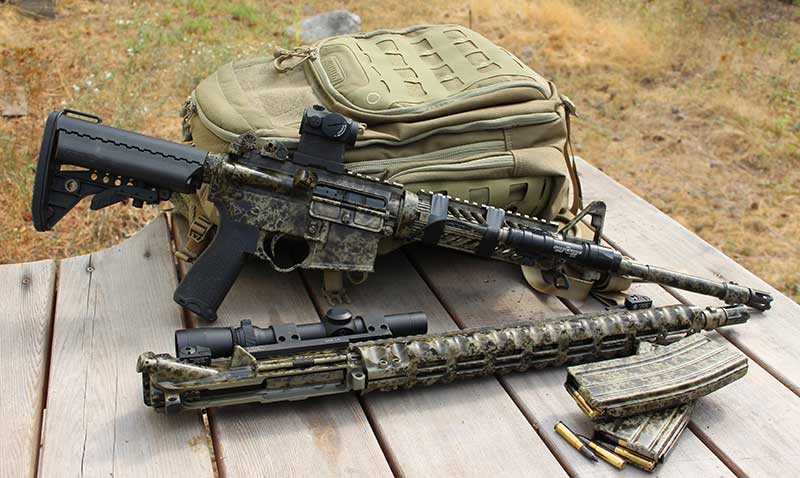 One lower, two uppers, and optics -- several missions.