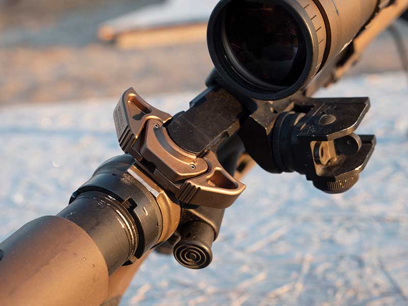 Ambidextrous charging handles are a huge advantage. Airborne version gets it done without hanging up on your gear.
