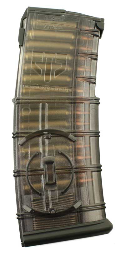 ETS mags employ an advanced translucent polymer that lets you see your remaining rounds and offers a level of impact resistance unmatched by traditional glass-reinforced nylon polymers.