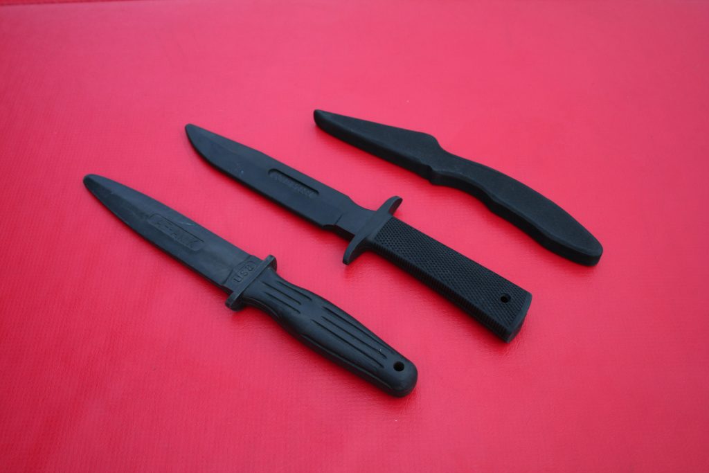 rubber training knives