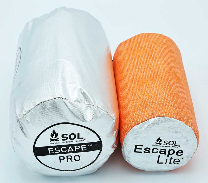 SOL Escape Pro Bivvy is larger than Lite Bivvy. It can easily be used as backpack liner and take up less space.