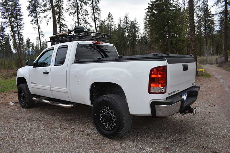 DiamondBack bed cover keeps stored gear safe and provides extra room for more.