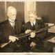 John Browning with his BAR. Rifle served the U.S. in World War II and Korea and armed our allies in Vietnam.