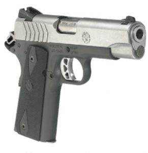 Right-side view of SR1911 Lightweight Commander provides good look at Novak sights.