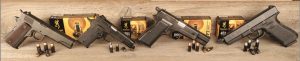 Author ran new Browning line of pistol ammunition through these four platforms. The 1911A1 and Browning Hi-Power are 70 years old, while <a href=