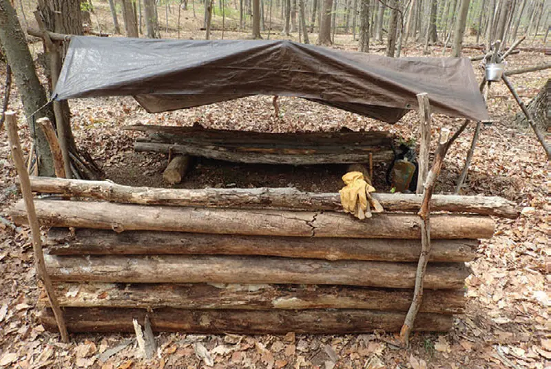 Basic-part-of-camp-that-was-built-with-Fiskars-Bow-Saw