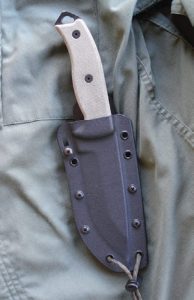 ESEE-5-has-custom-Kydex-sheath-with-adjustable-slide-lock-tension-system