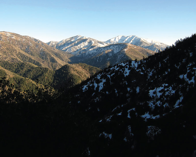 In-the-shade-of-the-north-face-of-a-mountain-while-looking-north