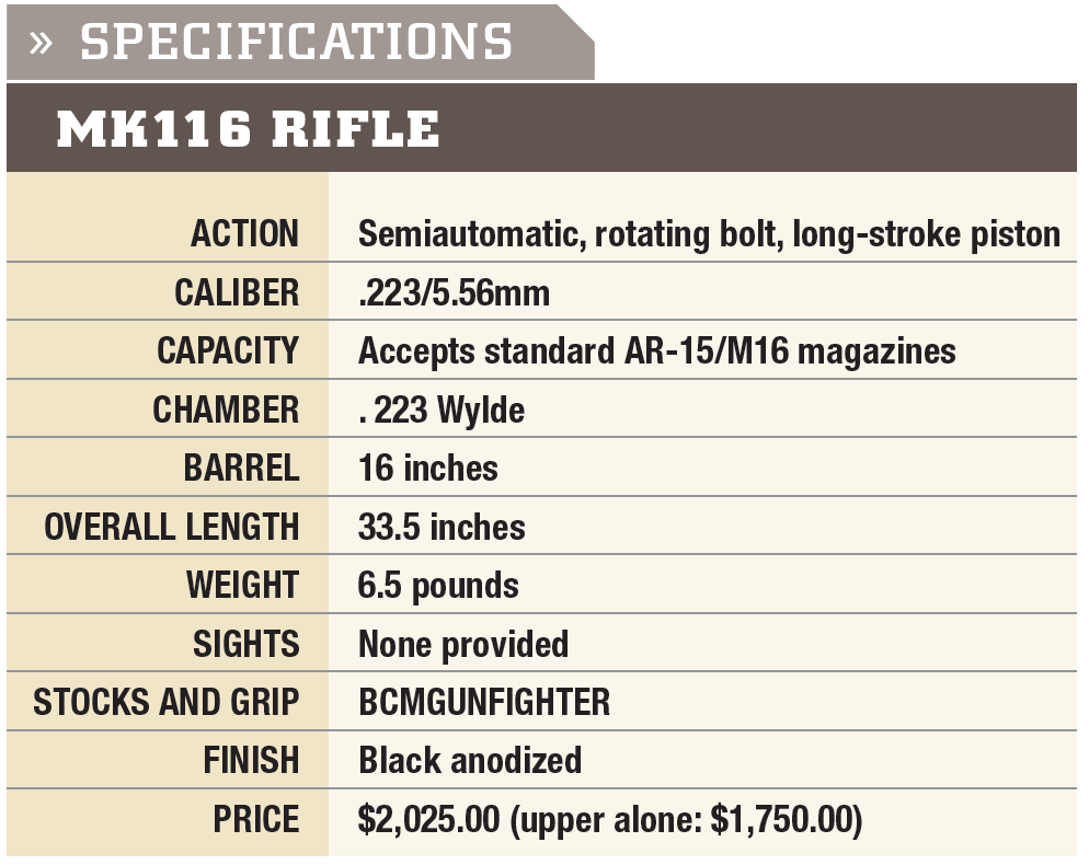 Leupold Mark 6 MK116 Specifications