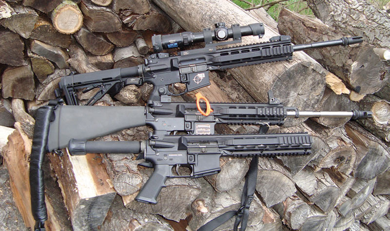Three-COP-builds,-ncluding-AR-15-pistol