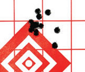 1.35-inch-ten-shot-group-using-69-grain-FGMM,-which-proved-to-be-ACR’s-preferred-load