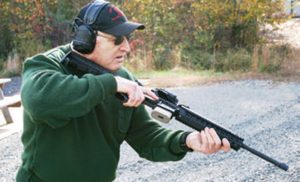 Author’s-ready-gun-position-permits-easy-access-to-safety-selector
