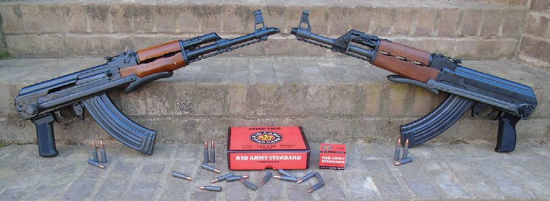 Best-example-to-compare-and-contrast-salient-features-of-stamped-versus-forged-receivers-is-the-Kalashnikov