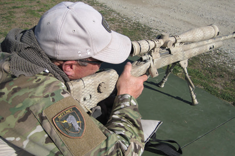 Bill-Branham-shoots-Saker-attached-during-range-testing-with-Remington-700-in-.223