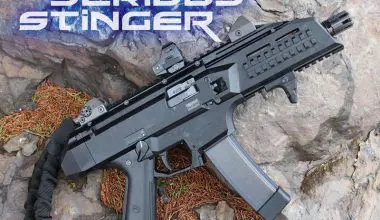 CZ-Scorpion-EVO-3’s-frame-is-made-from-polymer,-with-Picatinny-rails-featured-prominently