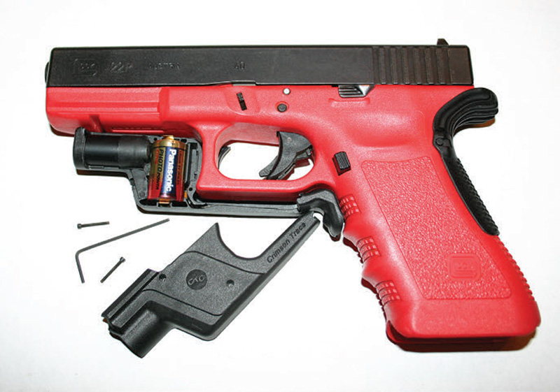 Crimson-Trace-Lightguard-easily-attached-to-this-Glock-G22P