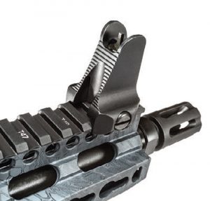 Daniel-Defense-Rail-Mounted-Front-Sight-A1.5-Fixed-Rear-Sight-Combo-backed-up-Aimpoint-Micro-T-1
