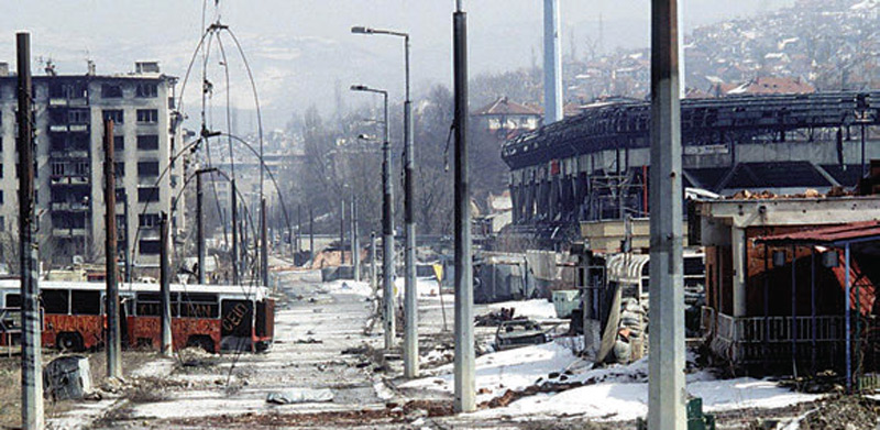 Downtown-Grbavica-was-shot-to-pieces-and-uninhabitable,-but-houses-in-surrounding-hills-sheltered-people-with-no-place-to-go