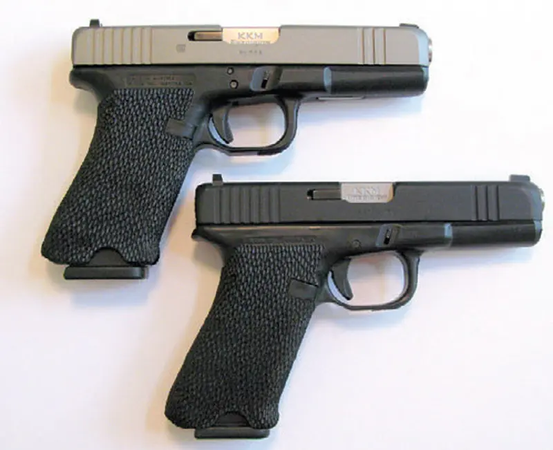 Generation-1-Glock-20-(top)-and-Glock-17-(bottom)-transformed-by-Templar-Custom-Arms